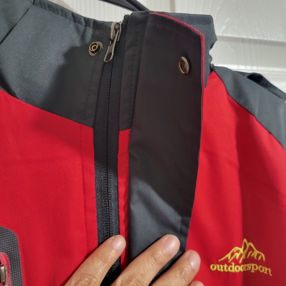 Kischers Outdoorsport WeatherGear Jacket Coat Weather Proof S Red NWOT - Picture 2 of 16